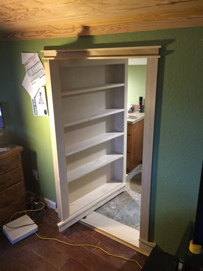 Concealed Shelf with Hidden Room